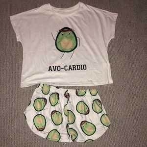 Tee shirt and shirt pajama set